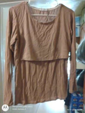 3 Long-Sleeve Layered Nursing/Layered Women’s Top